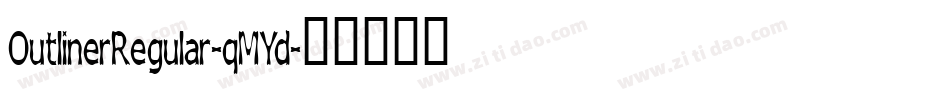 OutlinerRegular-qMYd字体转换