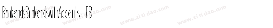 BookendsBookendswithAccents-EBO4字体转换