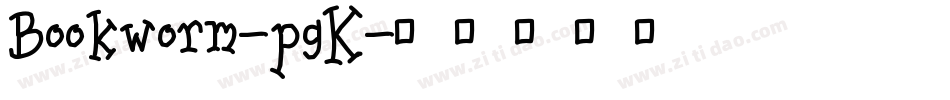 Bookworm-pgK字体转换