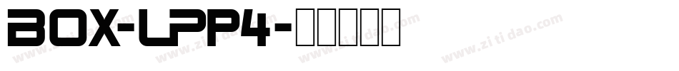 Box-LPp4字体转换
