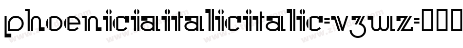 PhoeniciaItalicItalic-V3WZ字体转换