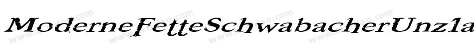 ModerneFetteSchwabacherUnz1a-KOje字体转换
