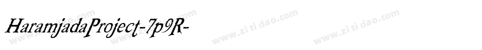 HaramjadaProject-7p9R字体转换