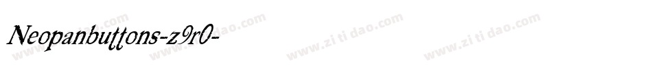 Neopanbuttons-z9r0字体转换