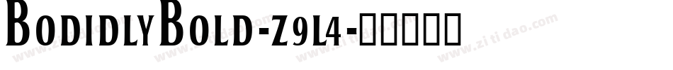 Bodidlybold-z9L4字体转换