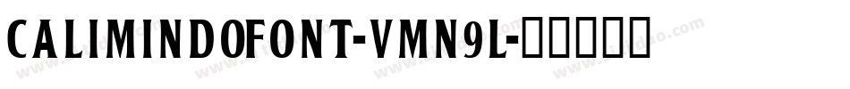 CalimindoFont-vmn9L字体转换