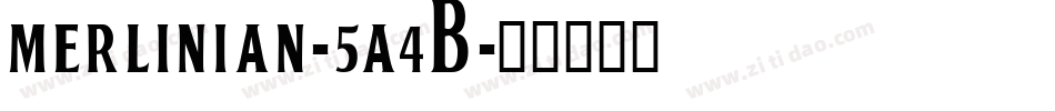 Merlinian-5A4B字体转换