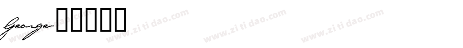 George字体转换