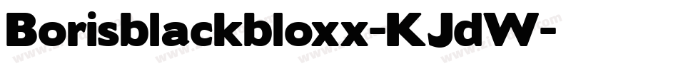 Borisblackbloxx-KJdW字体转换
