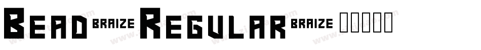 Bead-Regular字体转换