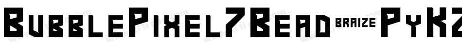 BubblePixel7Bead-PyKZ字体转换