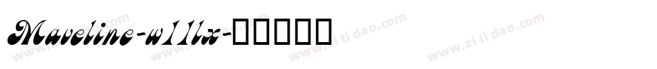 Maveline-w11lx字体转换