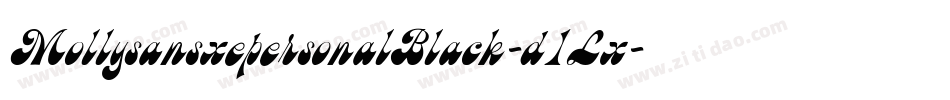 MollysansxepersonalBlack-d1Lx字体转换