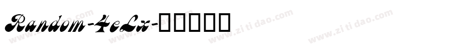 Random-4eLx字体转换