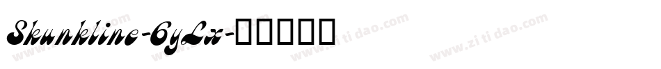 Skunkline-6yLx字体转换