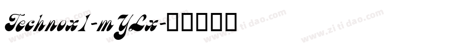 Technox1-mYLx字体转换