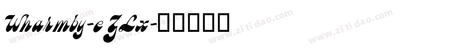Wharmby-eZLx字体转换