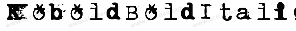 KoboldBoldItalic-l6Rq字体转换