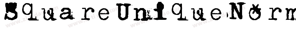 SquareUniqueNormal-lxRq字体转换