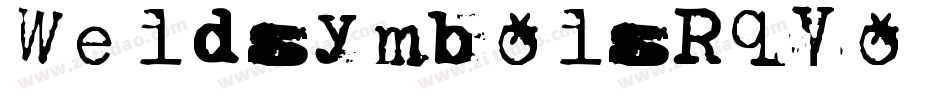 Weldsymbols-RqYo字体转换 Weldsymbols-RqYo字体转换