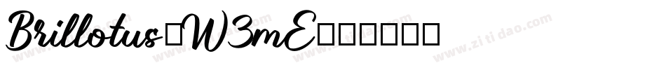 Brillotus-W3mE字体转换