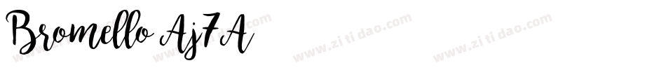 Bromello-Aj7A字体转换