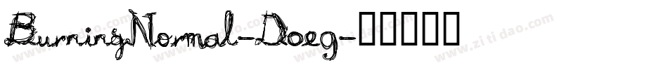 BurningNormal-D0e9字体转换