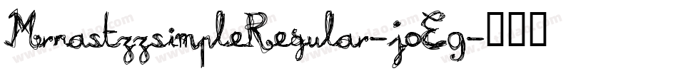 MrnastzzsimpleRegular-j0E9字体转换
