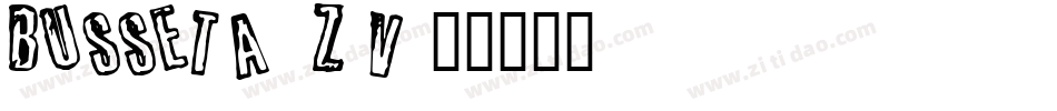 Busseta-1Z5v字体转换