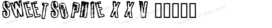 SweetSophie-x3x5V字体转换
