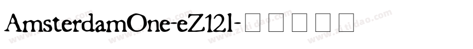 AmsterdamOne-eZ12l字体转换