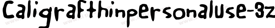 Caligrafthinpersonaluse-3zRvZ字体转换