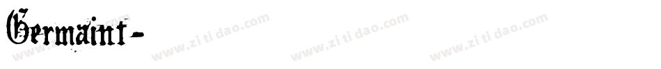 Germaint字体转换