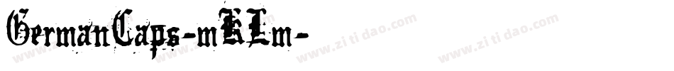 GermanCaps-mKLm字体转换