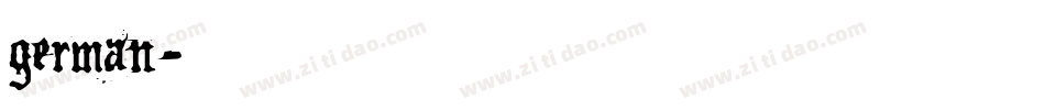 german字体转换
