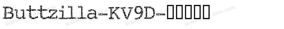 Buttzilla-KV9D字体转换