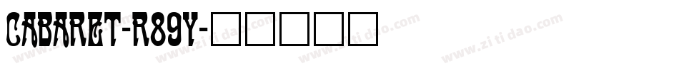 Cabaret-r89y字体转换