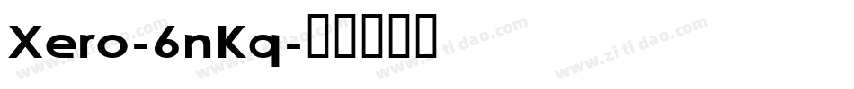Xero-6nKq字体转换