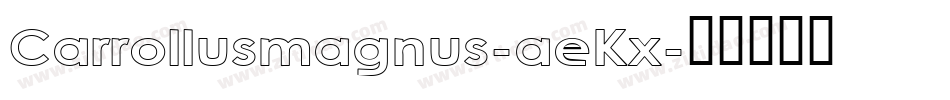 Carrollusmagnus-aeKx字体转换