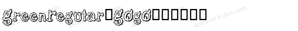 GreenRegular-GOgO字体转换