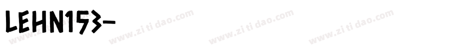LEHN153字体转换