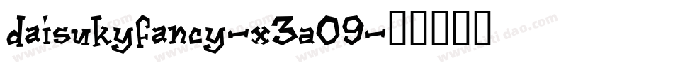 DaisukyFancy-X3A09字体转换