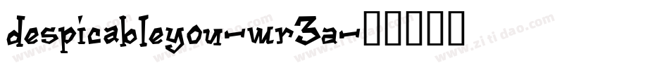 DespicableYou-WR3A字体转换