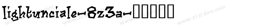 Lightunciale-8Z3A字体转换