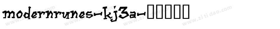 Modernrunes-KJ3A字体转换