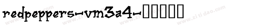 RedPeppers-vm3a4字体转换 RedPeppers-vm3a4字体转换