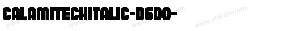 CalamitechItalic-D6D0字体转换