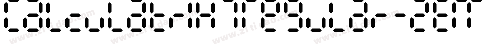 Calculatrix7Regular-zEM1字体转换