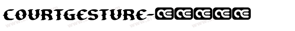 CourtGesture字体转换