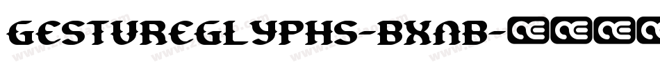 GestureGlyphs-BXnB字体转换